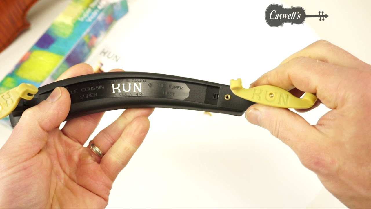 Kun Super Violin shoulder rest - YouTube