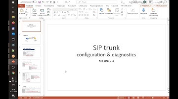 SIP-trunk: configuration and diagnostics in MX-ONE 7