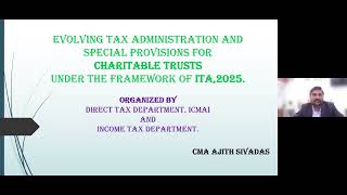 Webinar :"Strengthening Compliance Governance:Evolving Tax Administration Special Charitable Trusts