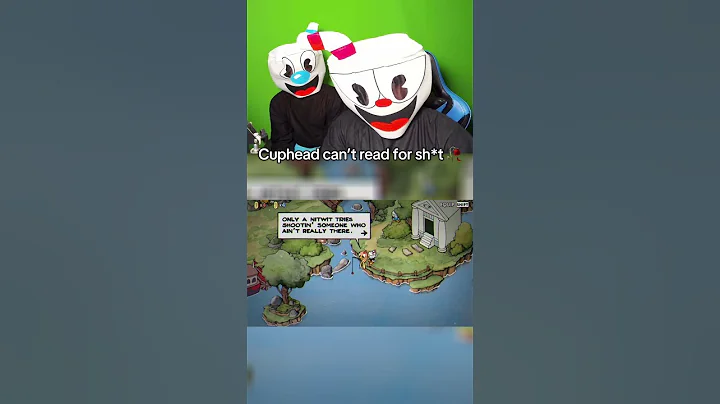 BRO CAN’T READ 💔 #cuphead #mugman #cupheadshow #memes #funny