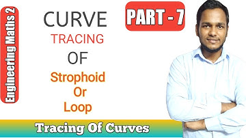 #7 Tracing Of Strophoid Or Loop || Tracing Of Curves || Engineering Maths 2 || M2 || Hindi