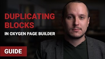 WordPress Guide | Duplicating a Block in Oxygen Page Builder