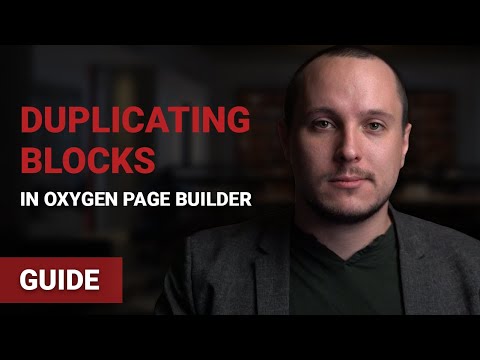WordPress Guide | Duplicating a Block in Oxygen Page Builder