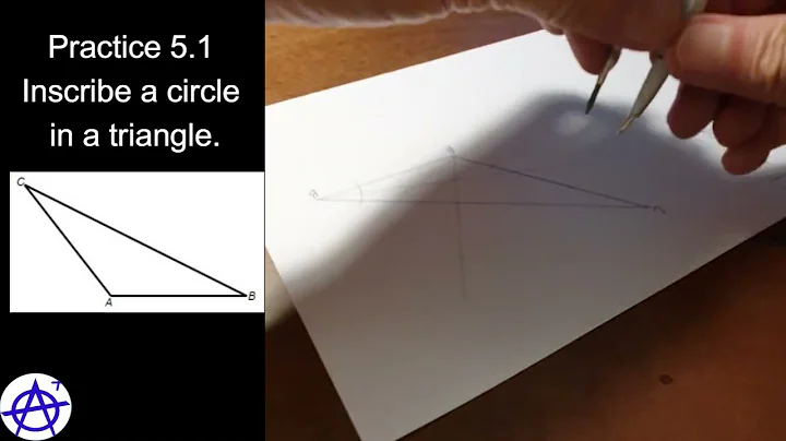 5.1 How to construct an inscribed circle in a triangle (Tutorial - Step-by-Step guide)
