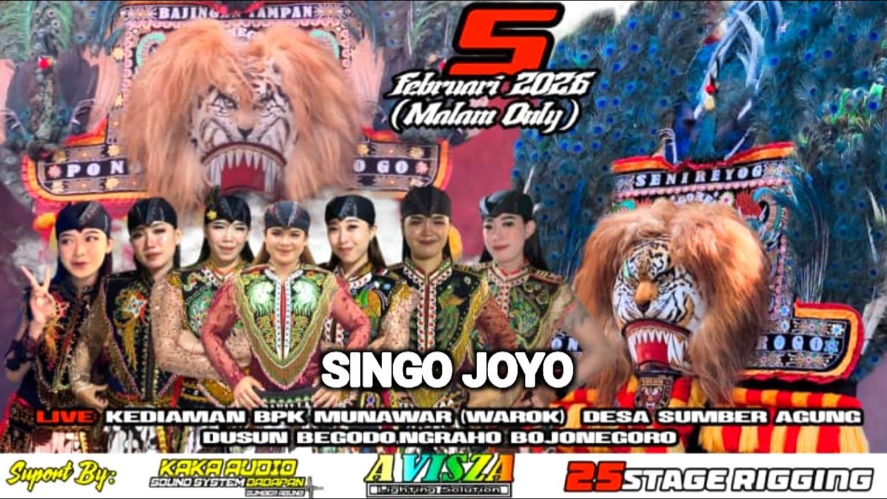 Live Seni Reog Singo Joyo - Begodo Sumberagung Ngraho Bojonegoro - KK Audio - Avisza Ligthing