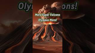Super Volcano On Mars: Olympus Mons! #shorts #spacefacts #galaxy