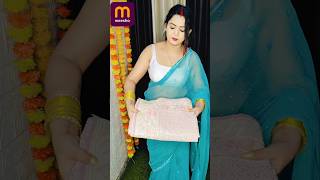 party wear beautiful saree link post per milega#meesho #saree #fashion #partywear #partywear 🥰😍