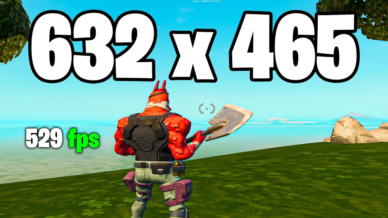 Best Stretched Resolution in Fortnite for Low End PC! FPS BOOST with