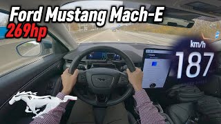 2022 Ford Mustang Mach-E "Standard Range" (269 hp) | POV Autobahn Test Drive in Germany