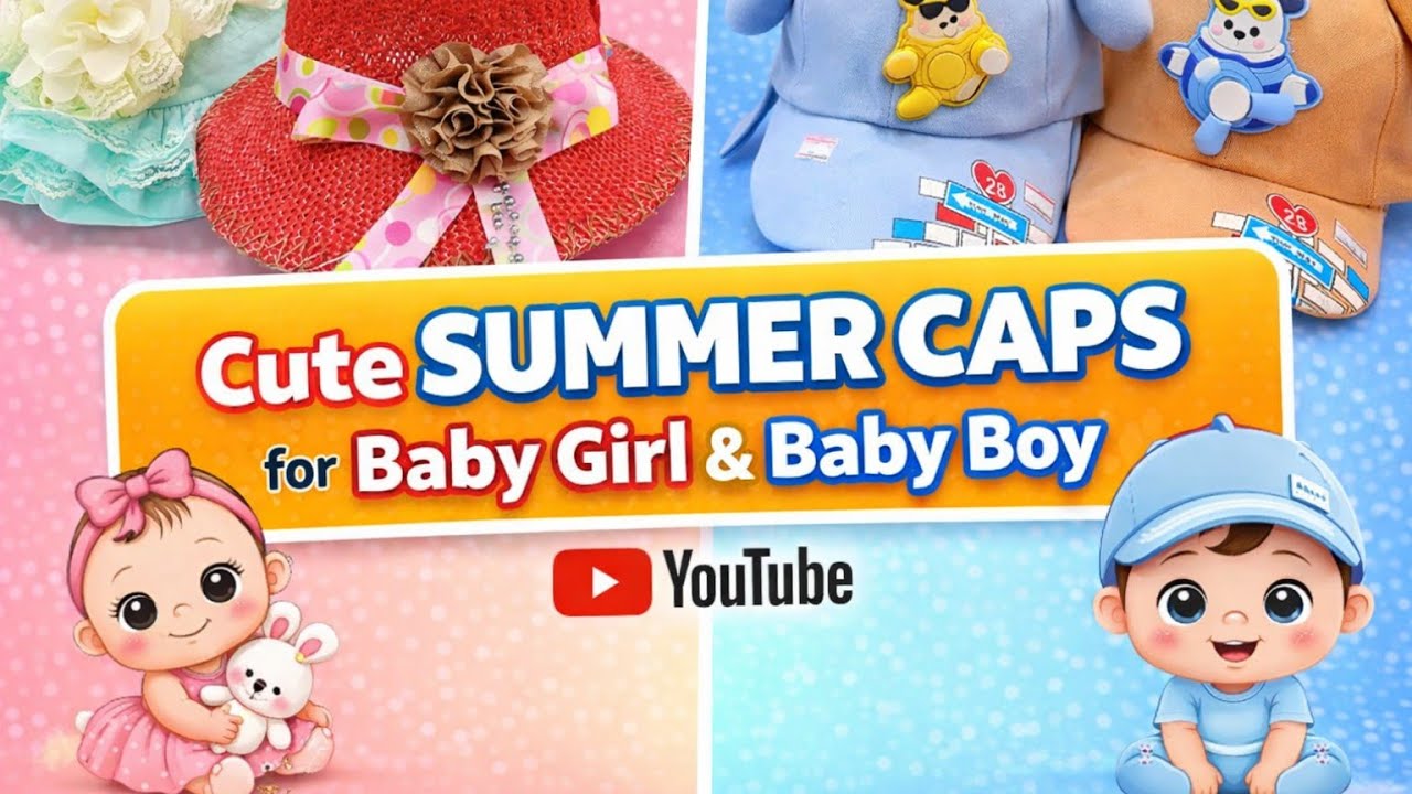 Stylish summer cap for baby girl & baby boy shani vlogs 
