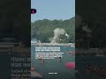PESAWAT DRONE HANTAM KAWASAN RESOR YANG DIPADATI PENGUNJUNG #short