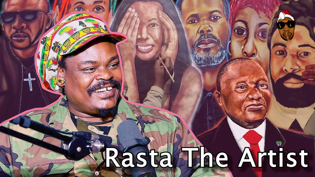 I Draw Better When I Puff Ganja | Rasta The Artist - YouTube