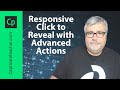 Adobe captivate 2019 responsive click to reveal interaction with advanced actions