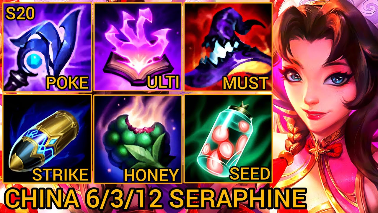 Mid Lane SERAPHINE 1 Ulti, Control, All Done - China Wild Rift New Build & Runes By Tiarty