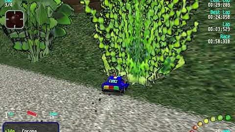 Re-Volt Custom Track Botanical Garden 6 by MirkoGT97, 16 Cars 4 Laps & Pickups!