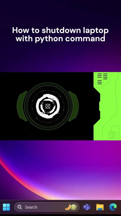Shutdown Laptop with python command #shorts #ytshorts #recurrentpro ...