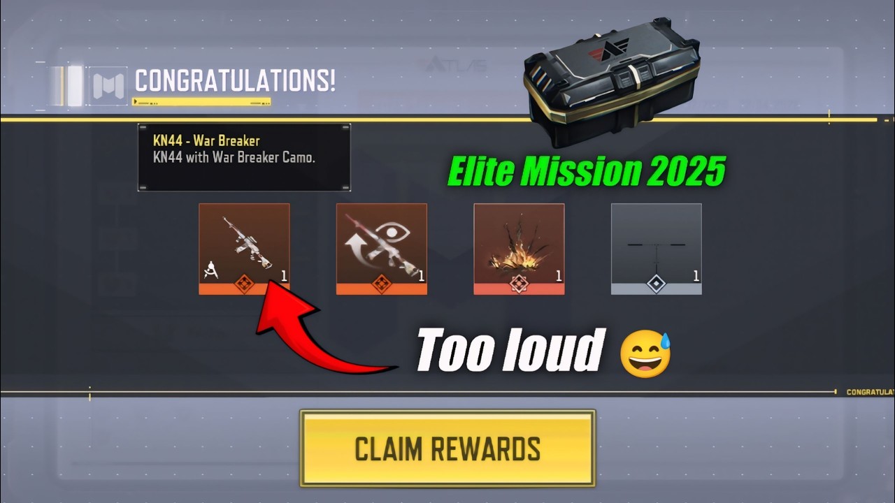 Получите бесплатное наследие KN 44 - War Breaker из элитной миссии 2025.