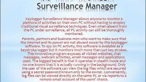 Spy Tools: How you can use a keylogger to spy on all of their PC activity!