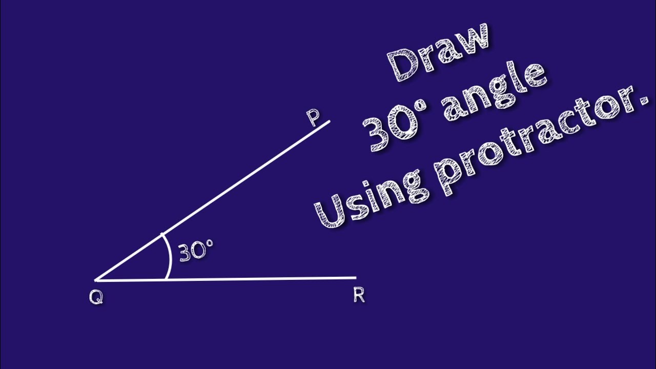 30 degree angle protractor