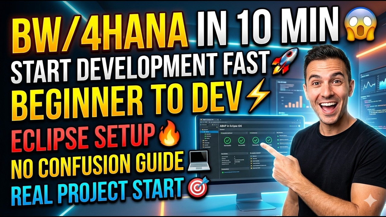 SAP BW/4HANA Eclipse Tutorial 🔥 |BW Developer Guide for Beginners 2026 ...