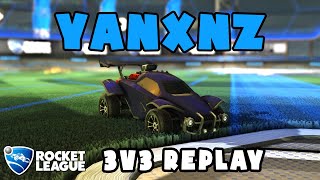 yanxnz Private 3v3 POV #481 - Rocket League Replays