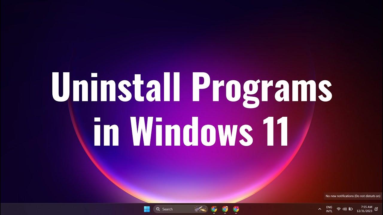 How to Uninstall Programs in Windows 11 | Uninstal Apps on Windows 10/ ...