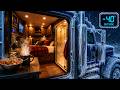 How Truck Drivers Shower, Eat & Sleep in a Sleeper Cab When It's -40 Outside
