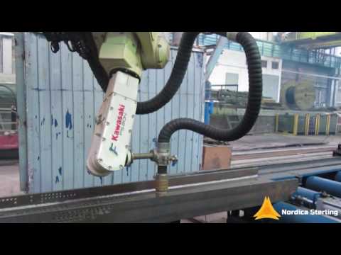 3d robotic plasma cutting of I-beams