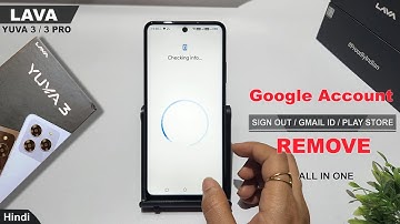 How to remove google account in lava yuva 3 | Lava yuva 3 pro google account sign out kaise kare