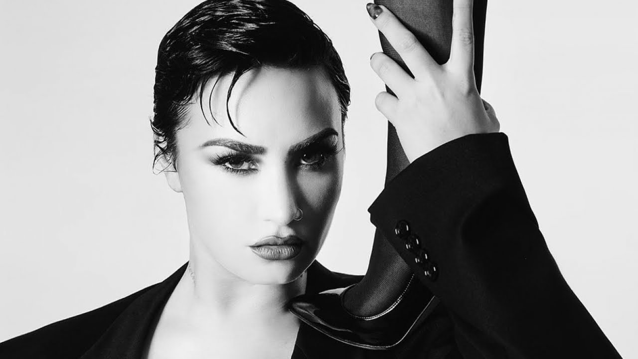 Demi Lovato Treats Fans To Mouth Watering Shoe Biting Photoshoot Youtube