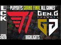 T1 vs GEN Highlights ALL GAMES | LCK Spring 2020 Playoffs GRAND FINAL | T1 vs Gen.G