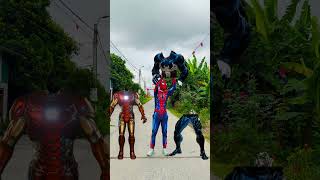 Venom and Iron-man with money heist 🤣 #shorts #spiderman