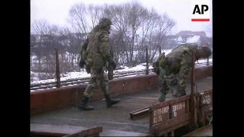 CROATIA: US ARMY ENGINEERS TO BUILD BRIDGE ACROSS RIVER SAVA