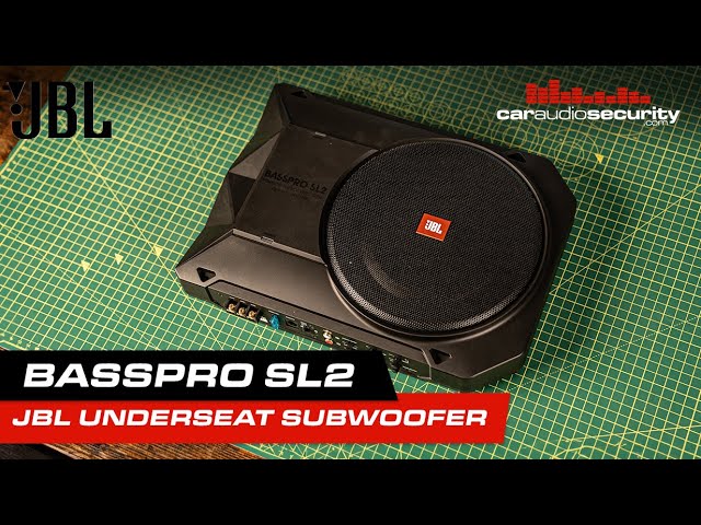 JBL BassPro SL2 - Aktivwoofer zum Einbau unter den Sitz im Auto 