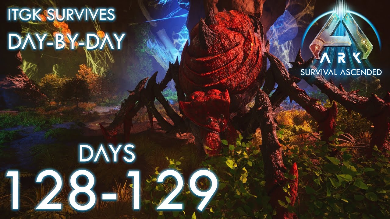 ALPHA BROODMOTHER Boss Fight!.. ARK: The Island Days 128-129 [Day-by-Day]