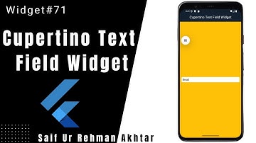 Flutter Cupertino Text Field Widget Explained | Flutter 215+ Widgets Series (Urdu/Hindi)