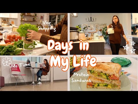 Few Days in My Life – Vegetable Shopping, Protein Sandwich, Pottery Shopping + Cozy Solo Cafe Moment
