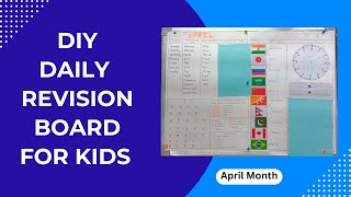 DIY Daily Revision Board For Kids | Kids Learning | Pin Board For Kids #education #diy #youtube