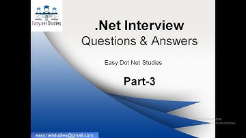 . Net Interview Questions and Answers   (Most Important) Part-3