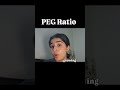 Price To Earnings Growth Ratio