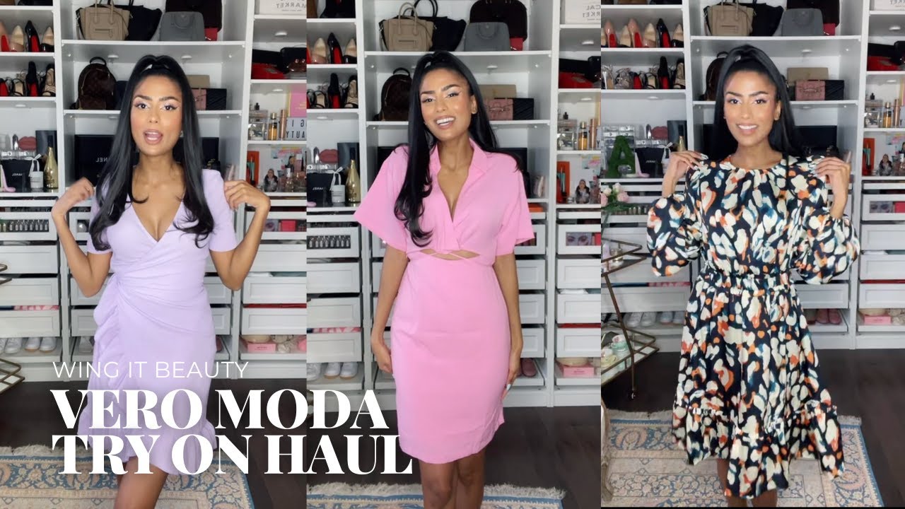 VERO MODA TRY ON HAUL | SPRING FASHION | WING IT BEAUTY - YouTube