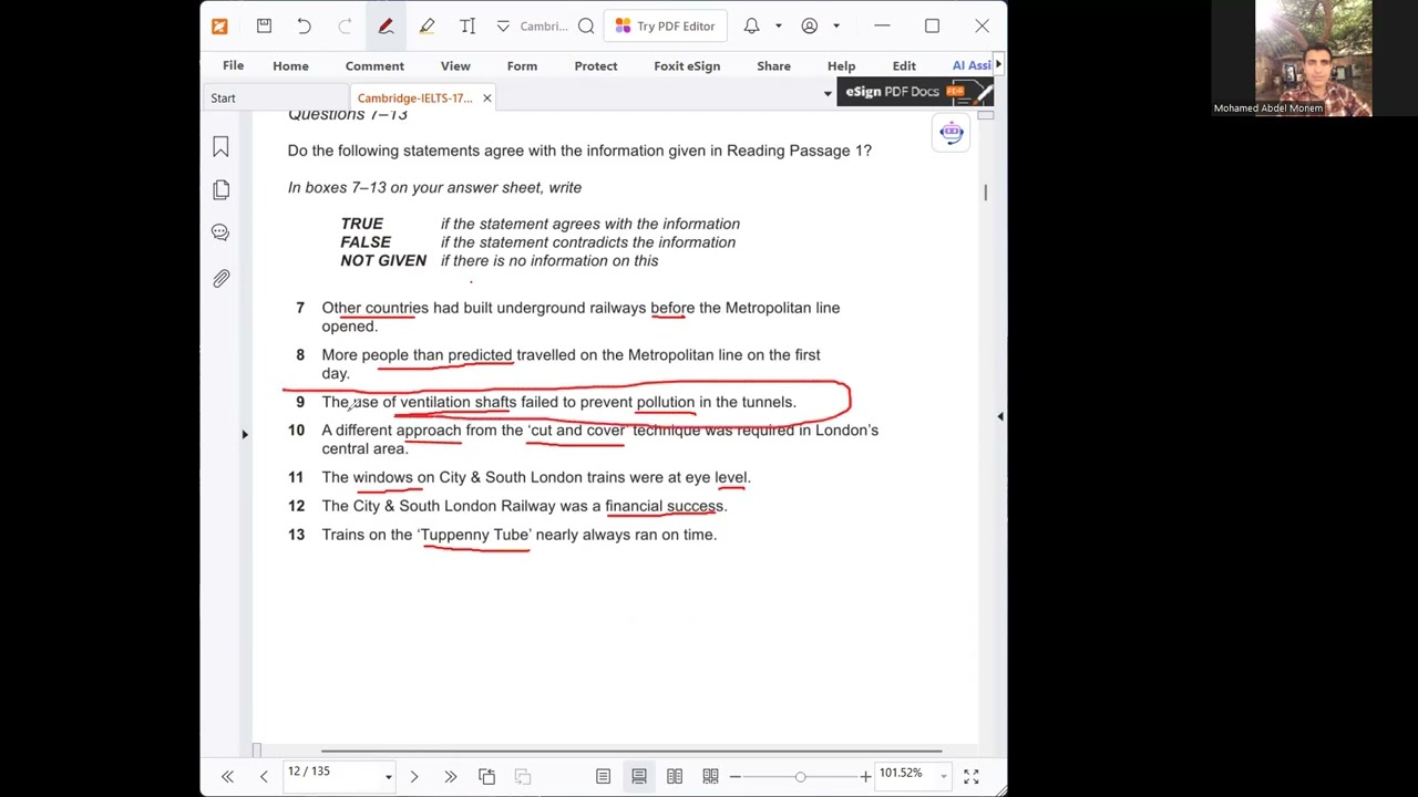 IELTS Reading: Yes, No, Not Given Question