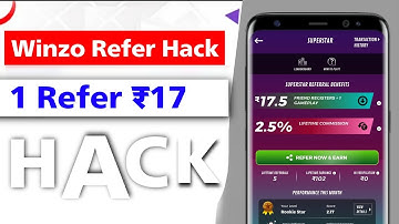 winzo refer Hack trick 2023 | Winzo se Refer karke paise kaise kamaye new refer bypass trick