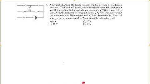 MCQ:-8 || Electric current || Pathfinder solution