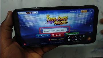 How to fix Google login Fail, code= 12501: problem solve in  Teen Patti Knight