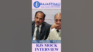 RJS MOCK INTERVIEW | RAJASTHALI LAW INSTITUTE | MK SIR | #shorts #upsc #rjs