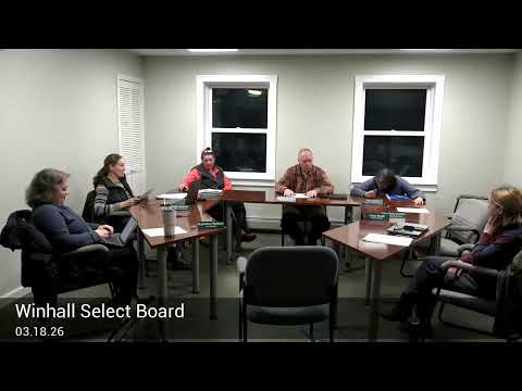 Winhall Select Board 03.18.26