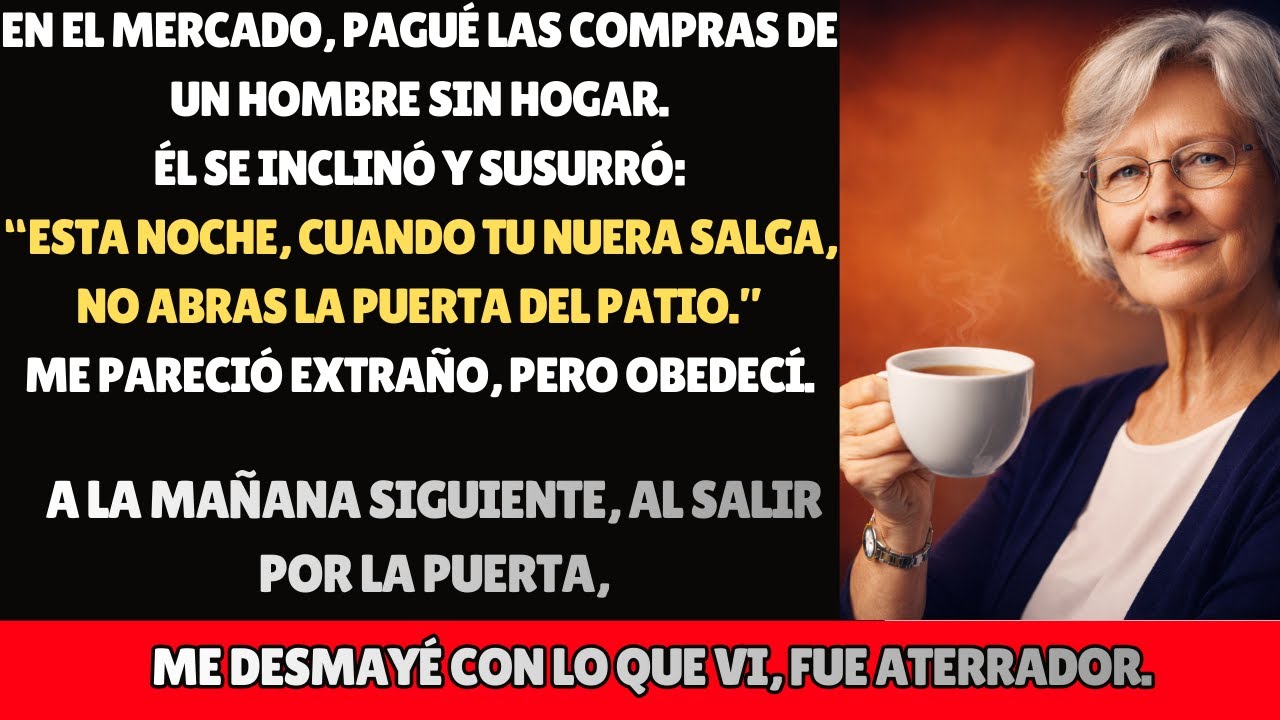El hombre cuyas compras pagué: “Cuando tu nuera salga, no abras la puerta de tu patio....