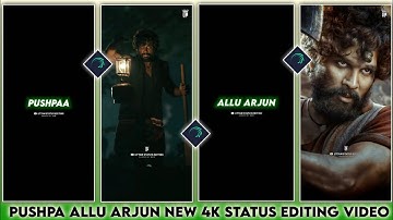 Pushpa Allu Arjun New 4k Status Editing Video | Alight Motion Video Editing | @Uttam Status Editing