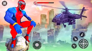 Flying Spider Robot Rope Hero Vice City Rescue Battle Mission #98 Android Gameplay By Games Zone screenshot 3